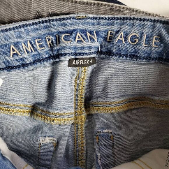 American Eagle Men’s Ne(x)t Level Flex Skinny Jeans 30x32 Gray Stretch Denim - Picture 6 of 9